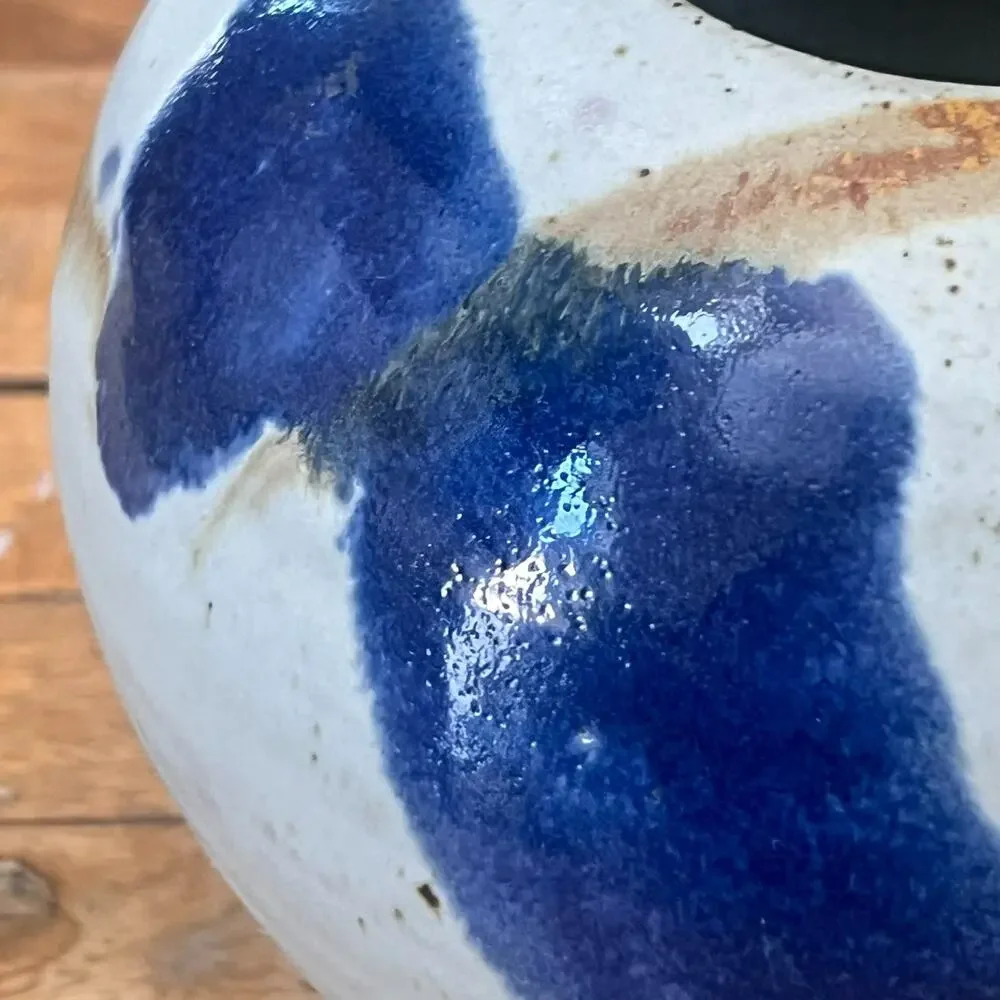 Studio Pottery Stoneware Vase 8.5